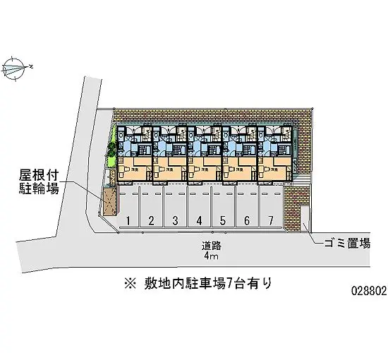 ★手数料０円★四街道市物井　月極駐車場（LP）